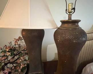 $100 set of tall lamps 38T