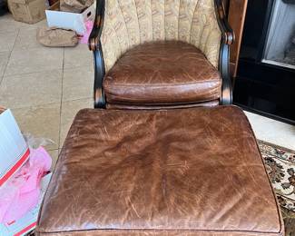 $300 Vanguard furniture NC chair and ottoman 30W 58 D 40T
