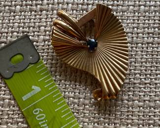 #133 - $320 - Cartier attributed 14kt gold pin/ brooch 8.54gr