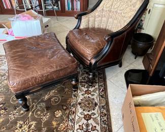 $300 Vanguard furniture NC chair and ottoman 30W 58 D 40T