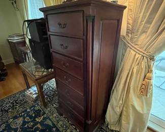 $200 7 drawer fluted columns lingerie chest 24W 18D 54T