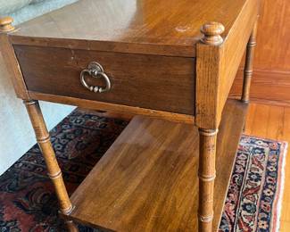 $100 Knob Creek, NC bamboo style side table 15W 27D 24T