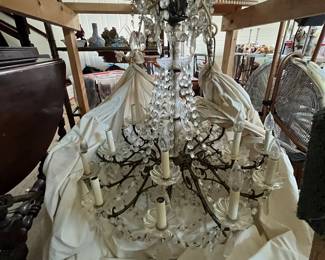 $1,200 Antique chandelier 31W 36T