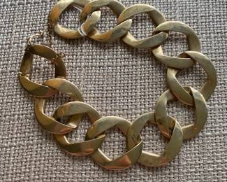 #144 - $1,375 - 14kt gold links bracelet 54.63 gr