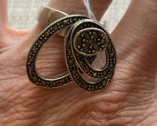 Sterling movable rings ring