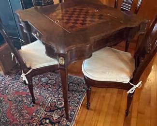 $ 680 Maitland and Smith game table with 4 chairs 38 R 30T