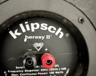 #152 - $950- Pair of vintage klipsch Heresy II speakers