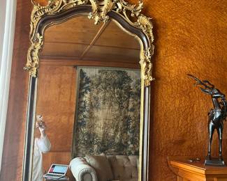$450 each two Louis XV style decorative mirrors 27D 60T