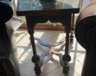$200 Triangle Baker side table 27W 24T