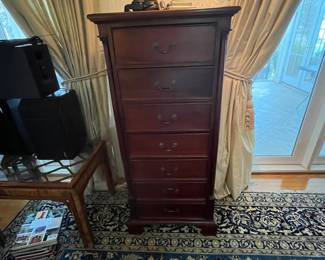 $200 7 drawer fluted columns lingerie chest 24W 18D 54T