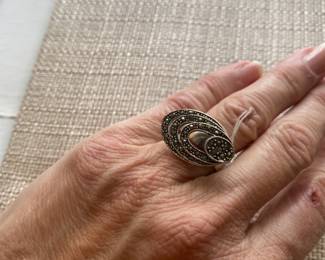 Sterling movable rings ring