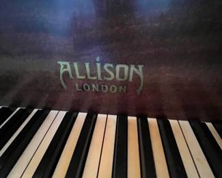 $1,000 Allison London baby grand piano with bench 55W 51D 30H