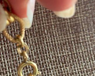 #133 - $1660 - 34 inches 18kt gold link chain 52 gr