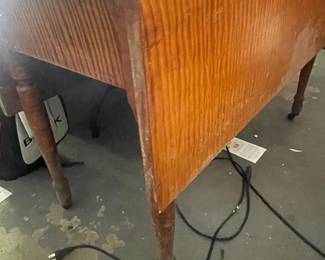 Tiger Maple drop leaf table
