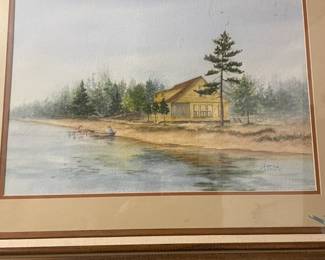 Michigan - Higgins Lake watercolor