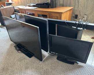 MULTIPLE FLAT SCREEN TV’s