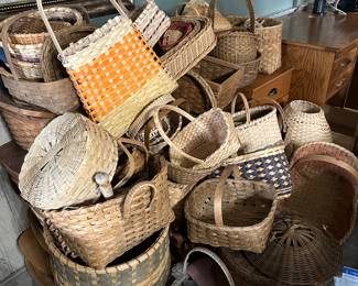 LOTS OF Handmade BASKETS!