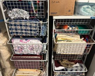 LOTS OF SEWING SUPPLIES & FABRICS
