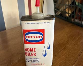 Vintage Bordon Home Oiler Can