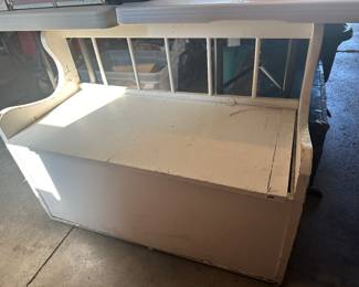 Vintage Wood Toy Box/ Bench