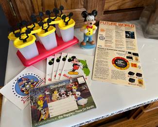 Vintage Tupperware Mickey Mouse Popsicle Set, Vintage Disney Keepsakes