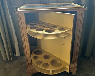 Vintage Swivel Bar Cabinet