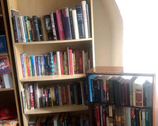 Books assorted With Book Shelves 