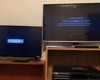 Samsung Vizio Flat Screen TV, Philips CD Recorder player