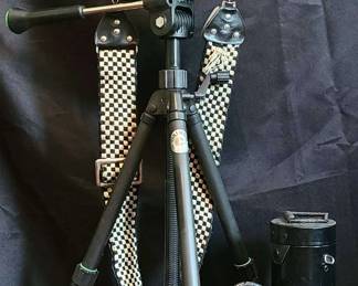 Canon AE1 with Additional Lens and Tripod