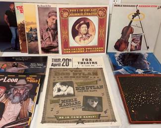 Dylan, Nelson Haggard Vinyl w Poster