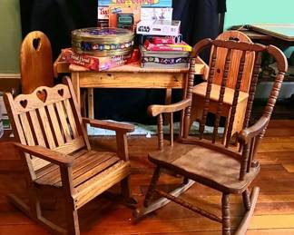 Kids Table and Chairs, Rockers, and Games
