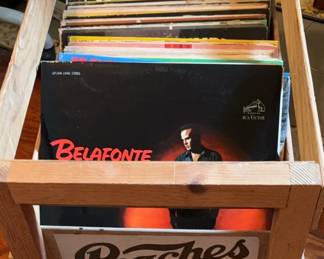 A Variety of Vinyl in a Peaches Crate