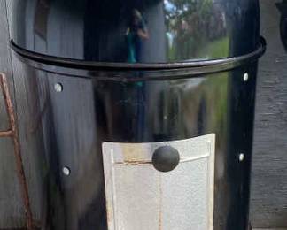 Weber Smoker 18 With Cover, New Cover Provided Plus Chicken Roaster and Tools