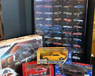 Mustang, Camaro RC Cars, Animal House Death Mobile Die Cast, All Unopened, UFO RC, Mustang Poster