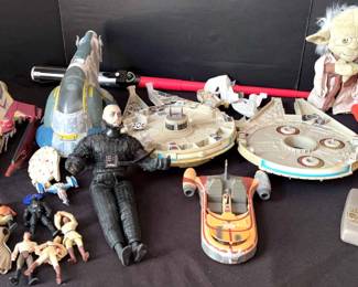 Star Wars Action Figures and Assorted Vehicles