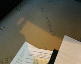 Ethan Allen sofa (hunter green in color)