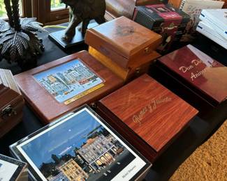 Assorted cigar boxes