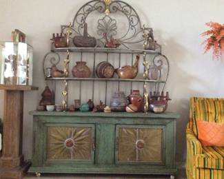 One of the owner's hand crafted pieces of furniture