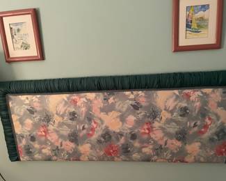 Fabric queen headboard