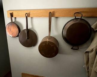 Antique copper cookware