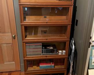 4 stack oak barrister bookcase