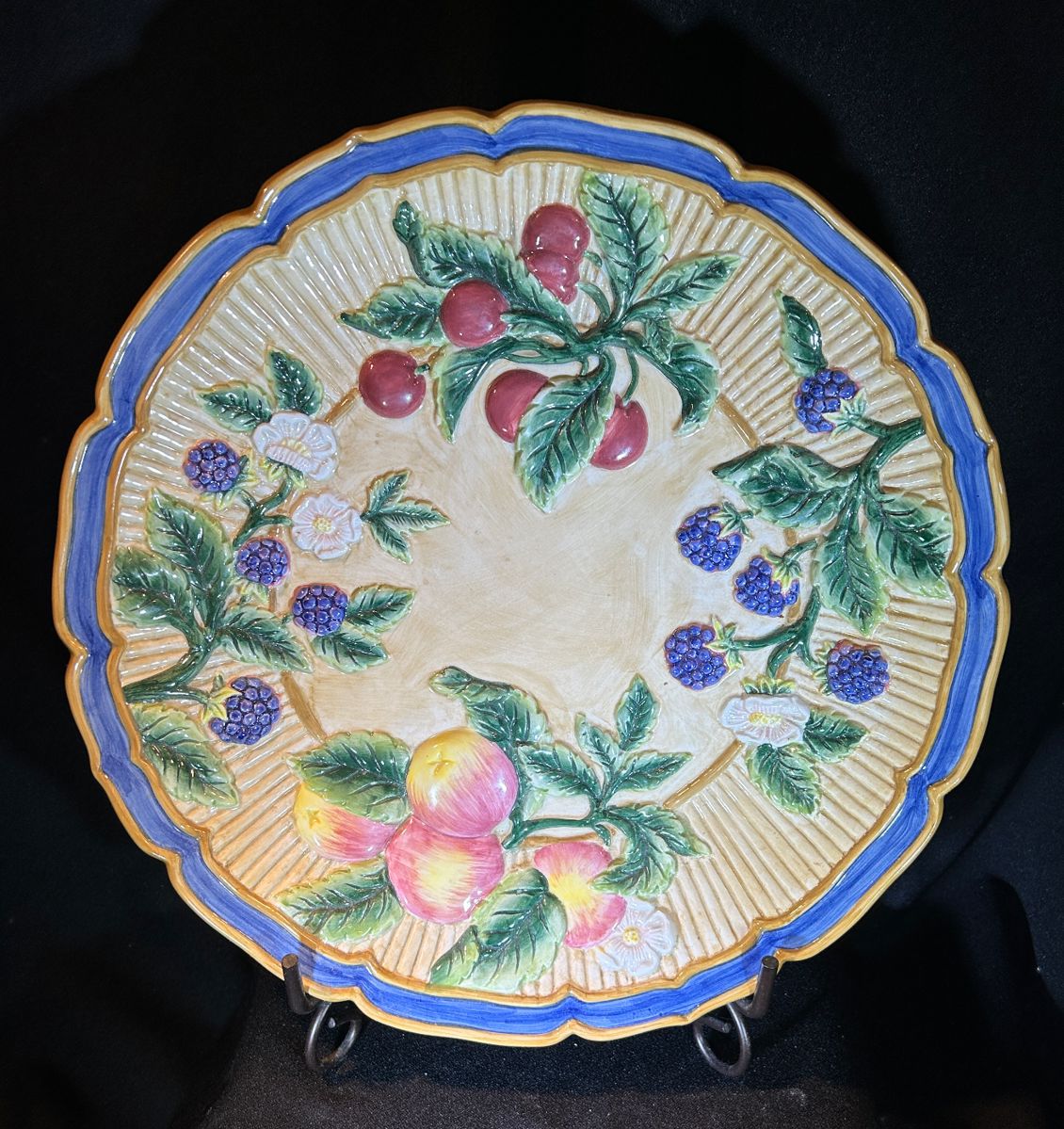 Fitz & Floyd Essentials French Orchard Round Platter