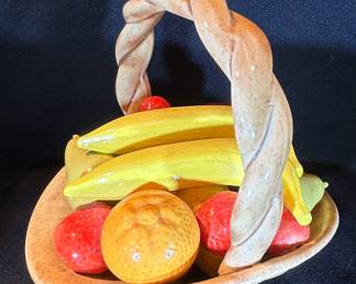 Homemade Ceramic Bowl with Fruit