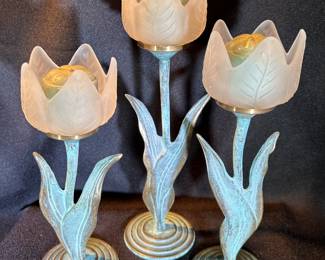 Tulip Votive Candle Trio