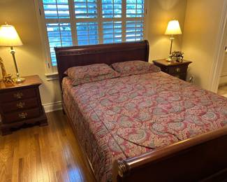 Lexington Sleigh Bed, Dresser and 2 Night Stands