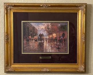“French Reflections”
By Jack Terry 
 25 in x 21 in (Framed)
Signed and Numbered