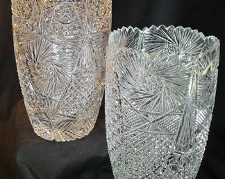 Large Cut Glass Vases