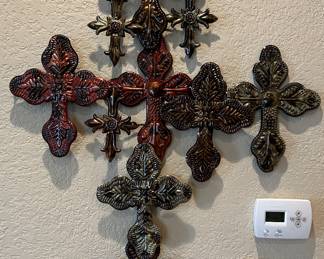 Metal Crosses Wall Art