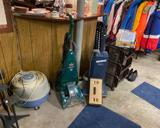 shampooers, vacuum, storage