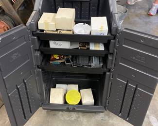 Sealed storage cabinet, staple supplies